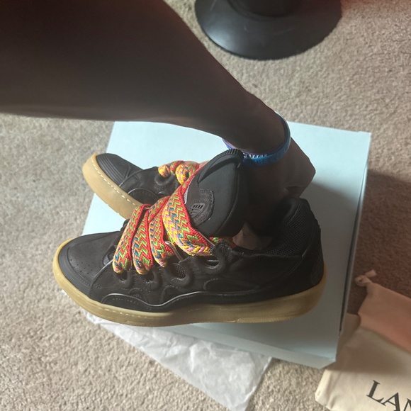 Lanvin curb sneakers